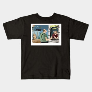 A rough channel crossing. Kids T-Shirt